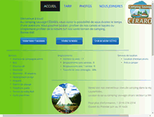 Tablet Screenshot of campingsauvageceraro.com